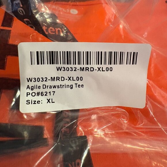 Betabrand Agile Drawstring Tee Women's Size XL in Vibrant Orange NWOT! - Picture 6 of 6